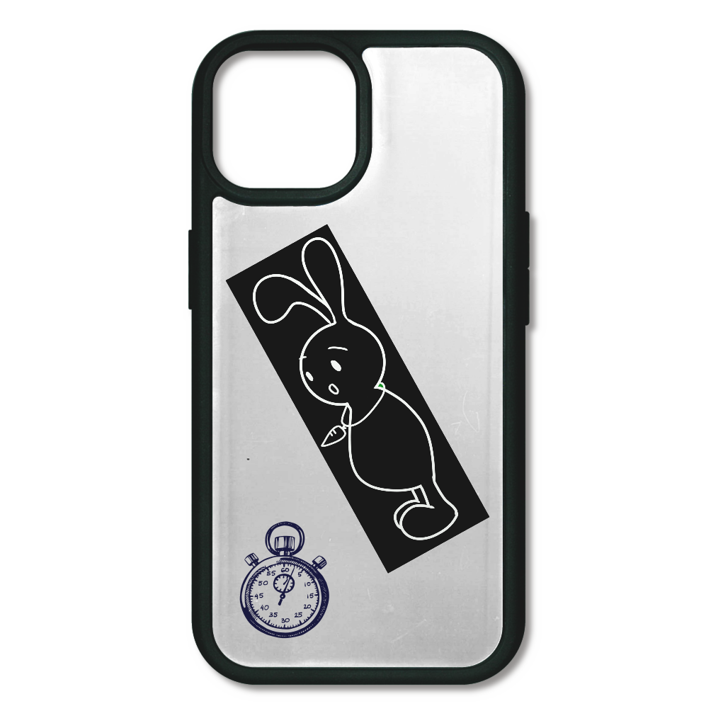 ラビット iPhone15 クリアパネルラバーケース