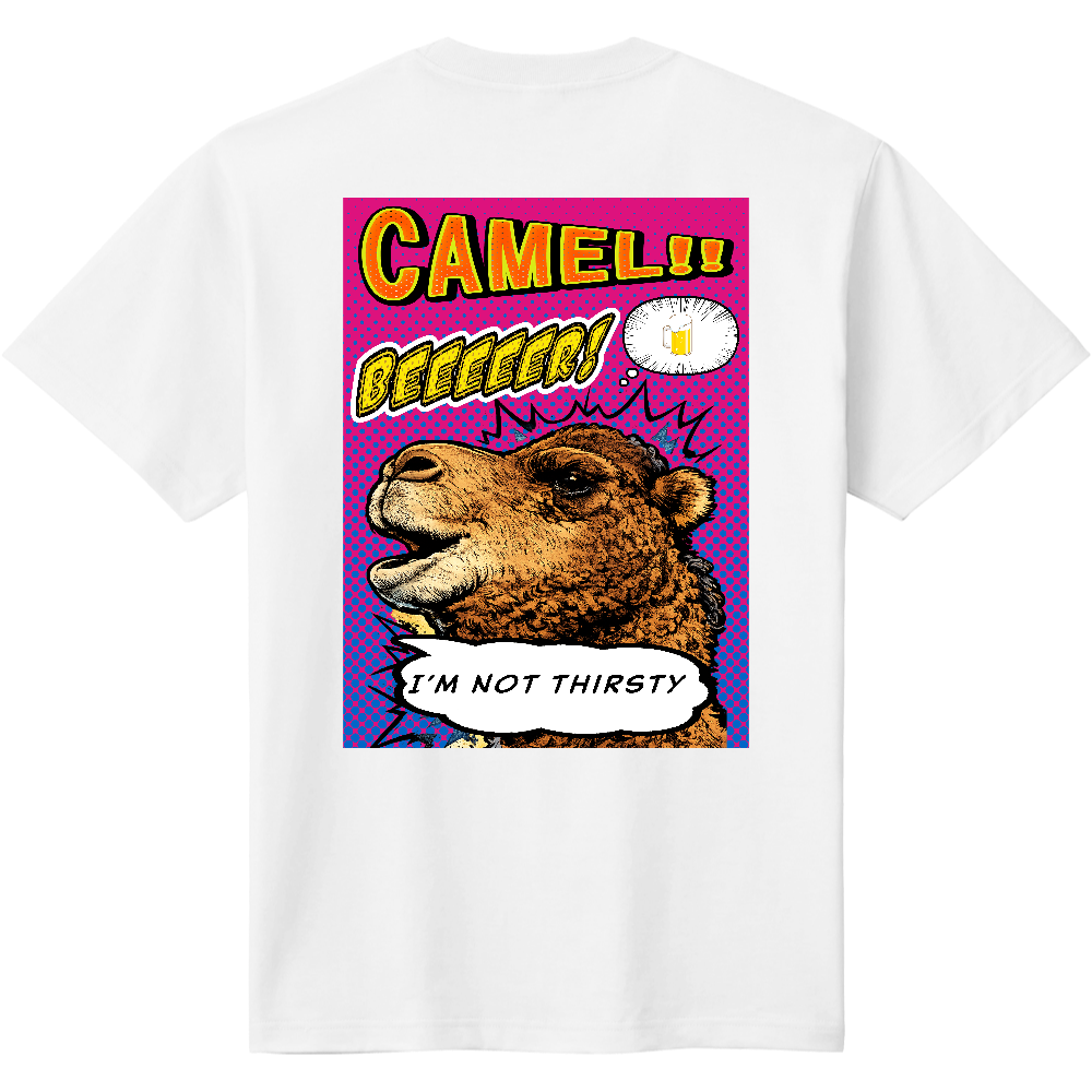 アメコミ風ラクダ Tシャツ