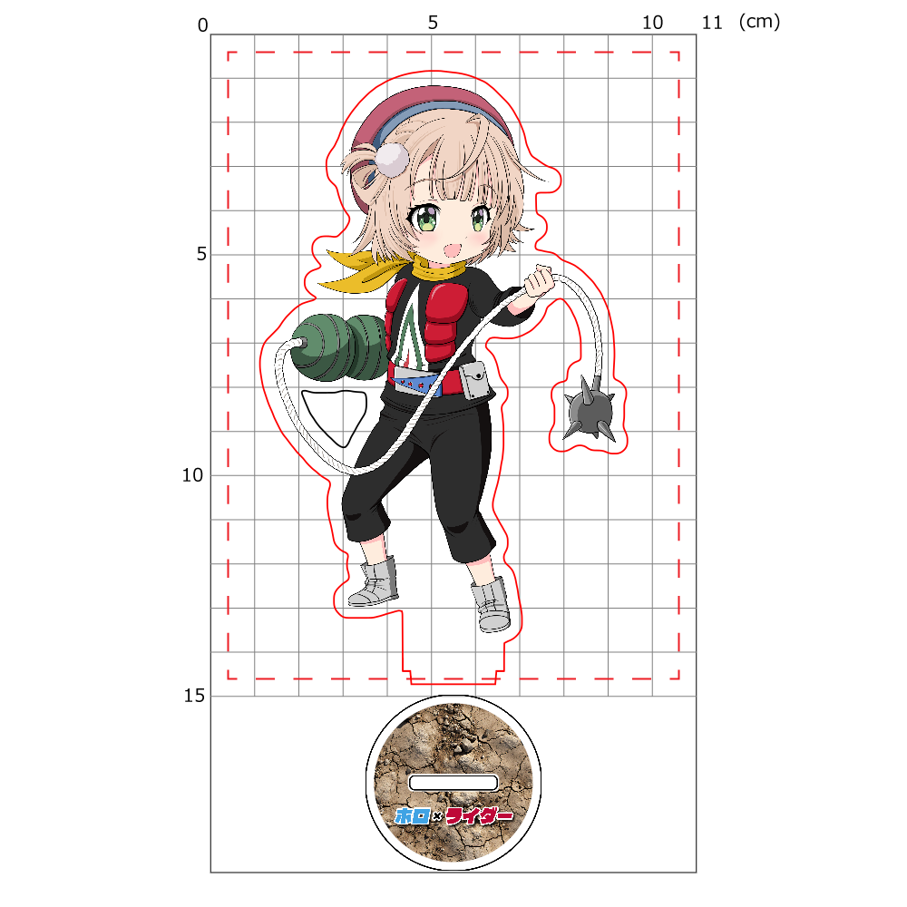 【15×11cmアクスタ】ホロ×ライダー しぐれうい×ライダーマン