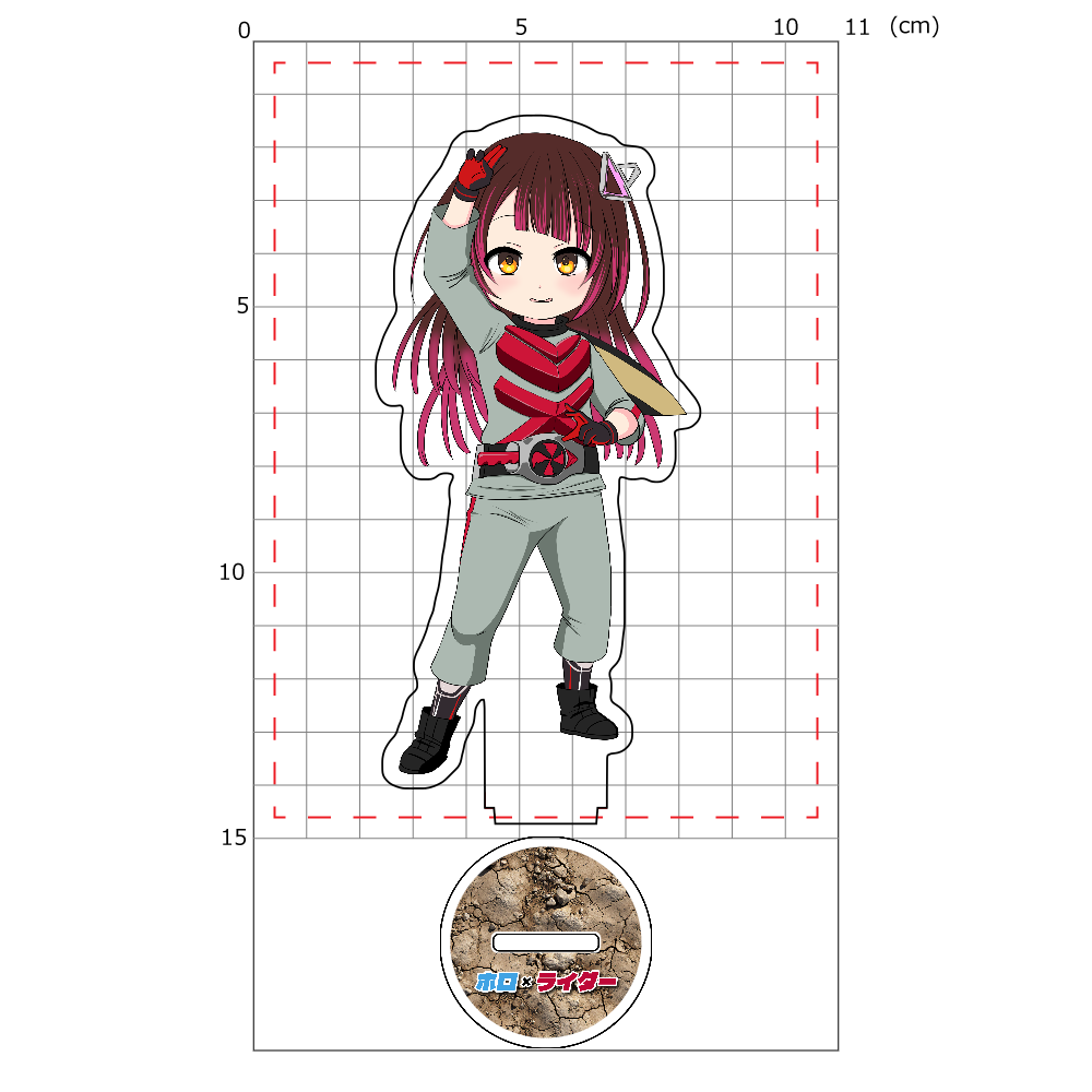 【15×11cmアクスタ】ホロ×ライダー ロボ子さん×仮面ライダーX