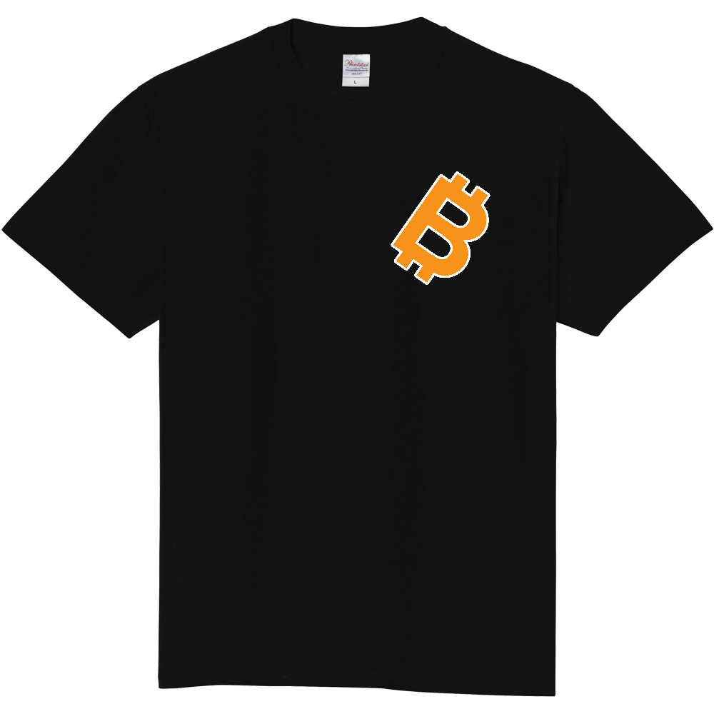 ビットコインワンポイントロゴTシャツ