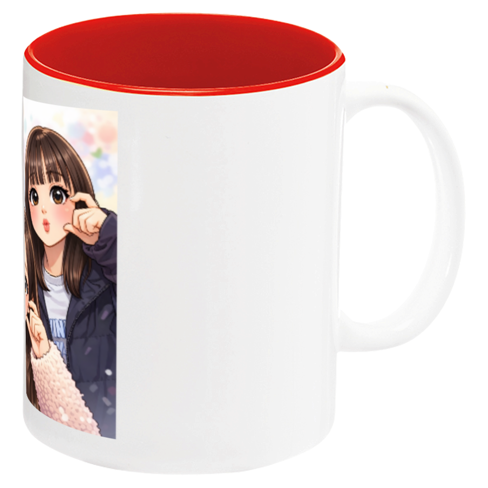 三姉妹似顔絵マグカップ