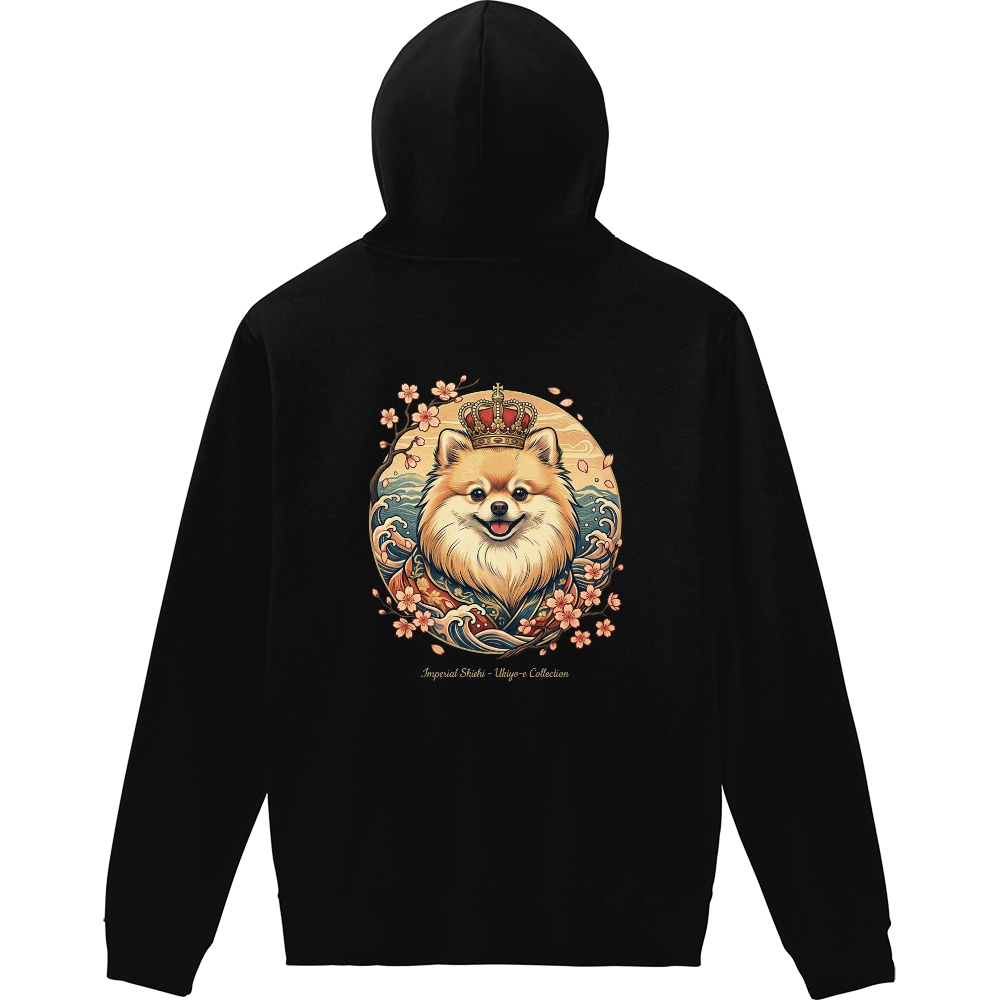 ししまる和風デザイン - 浮世絵インペリアル・プレミアムパーカー