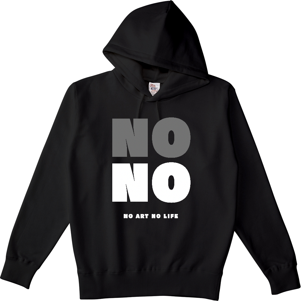 【全3色/10oz】NO ART NO LIFE ポケットレスパーカー