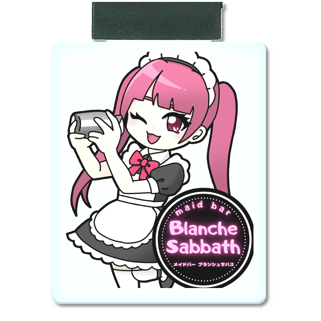 メイドバーBlanche Sabbath 公式ライティングアクリルキーホルダー