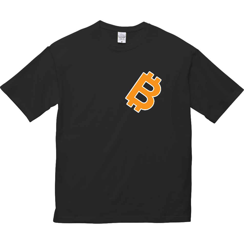 ビックシルエットTシャツビットコインロゴ