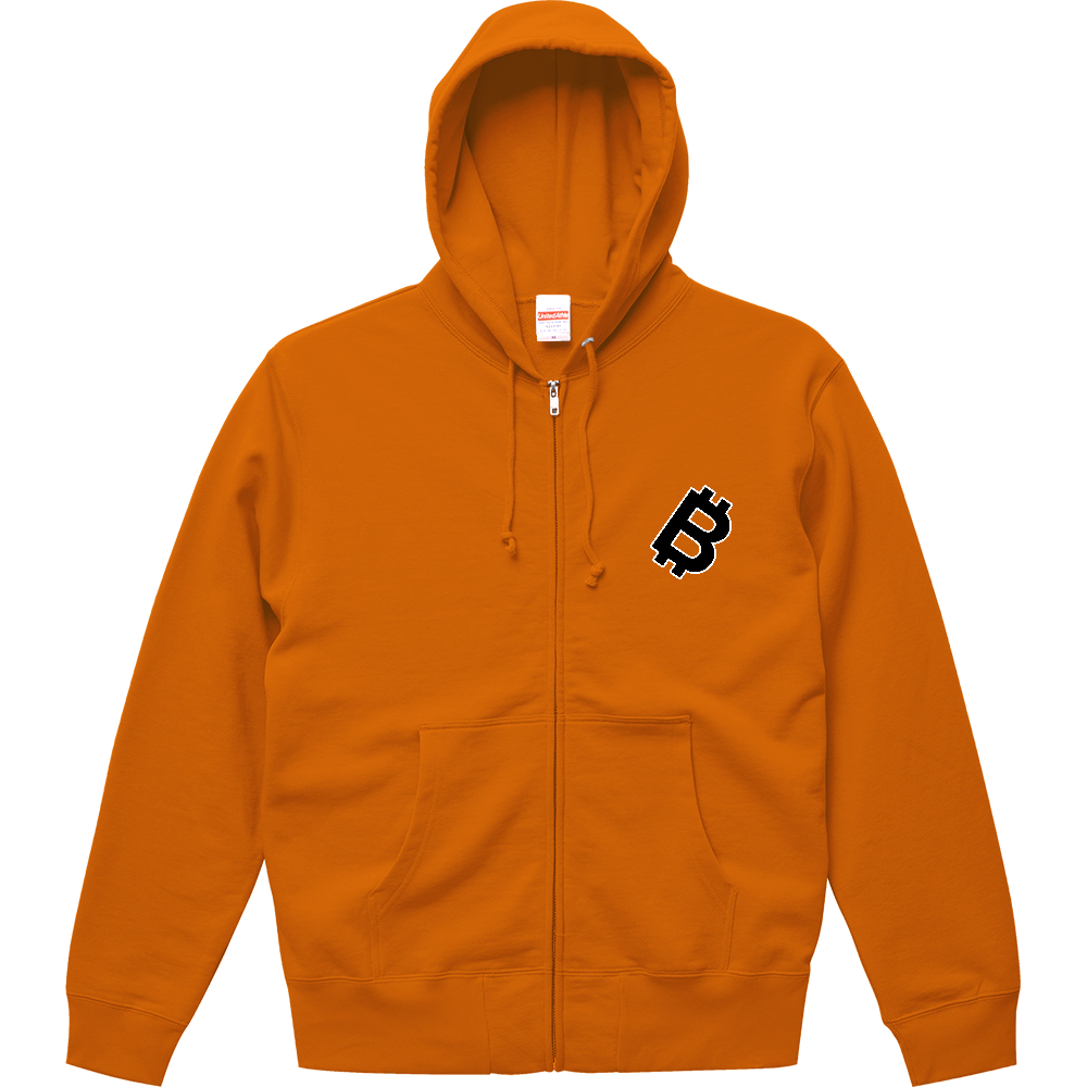 ビットコインロゴジップパーカー
