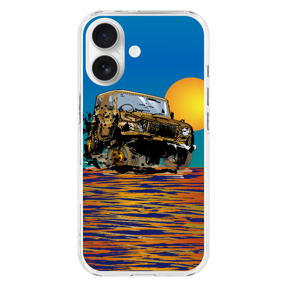 Q031　ラリー『軽』 iPhone17 (透明)(ハードケース)｜PLATA