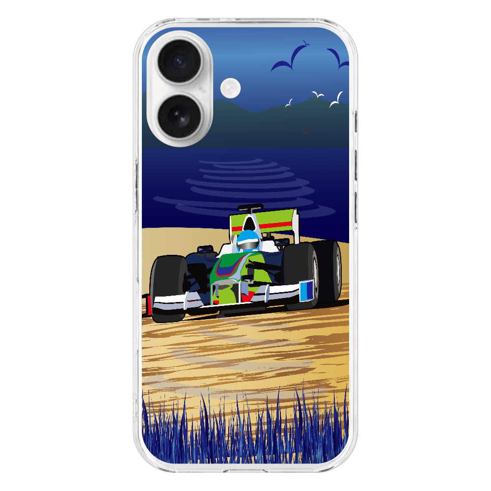 Q033　ラリー『耐』　iPhone17 (透明)(ハードケース)｜PLATA