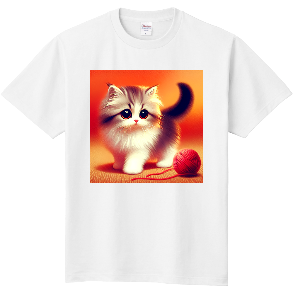 かわいいネコのtシャツ
