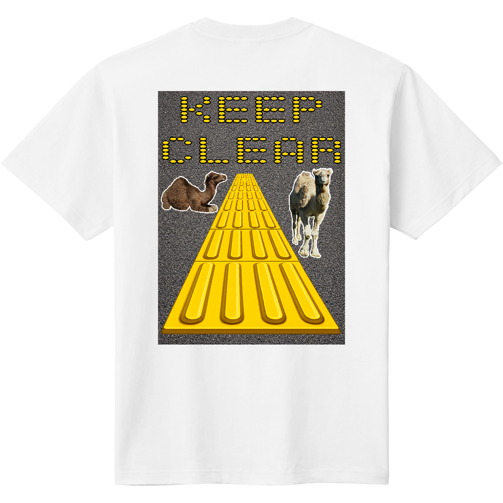 KEEP CLEAR Ｔシャツ＜アスファルト・ラクダ＞