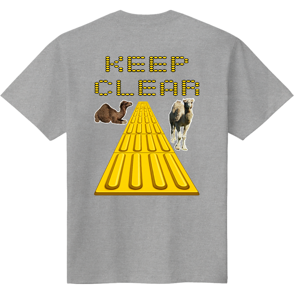 KEEP CLEAR Ｔシャツ＜グレー・ラクダ＞
