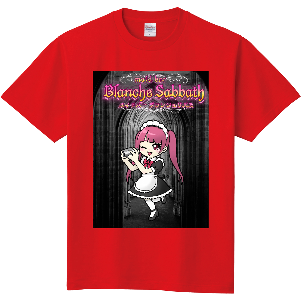 メイドバーBlanche Sabbath 公式メイドTシャツ