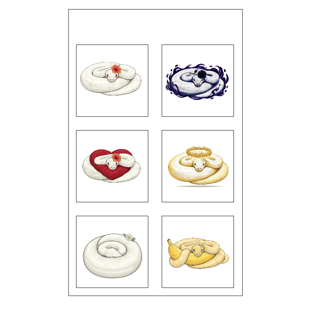 はなちゃんステッカー｜とりあえずこれ6枚