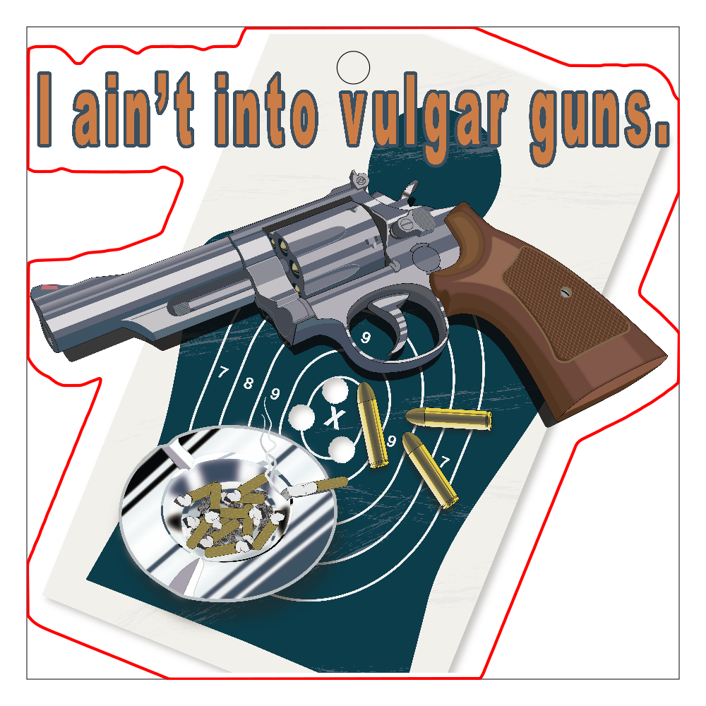 ミニマリストアートハンドガン