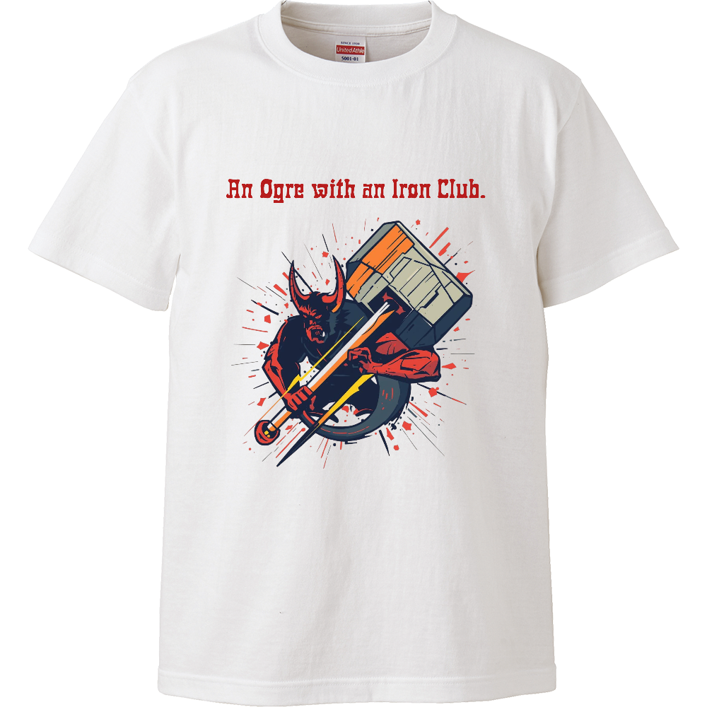 [Tシャツ] An Ogre with an Iron Club.