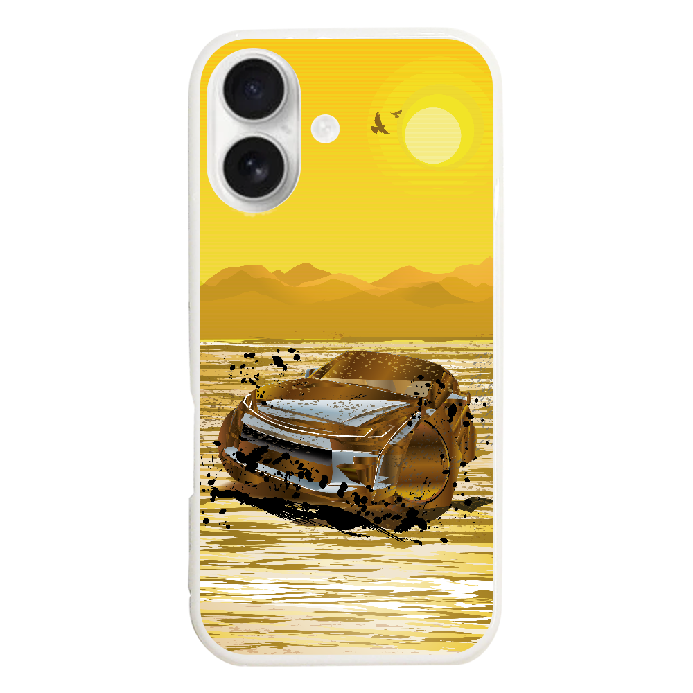 Q032　ラリー『撃』 iPhone17 (透明)(ハードケース)｜PLATA