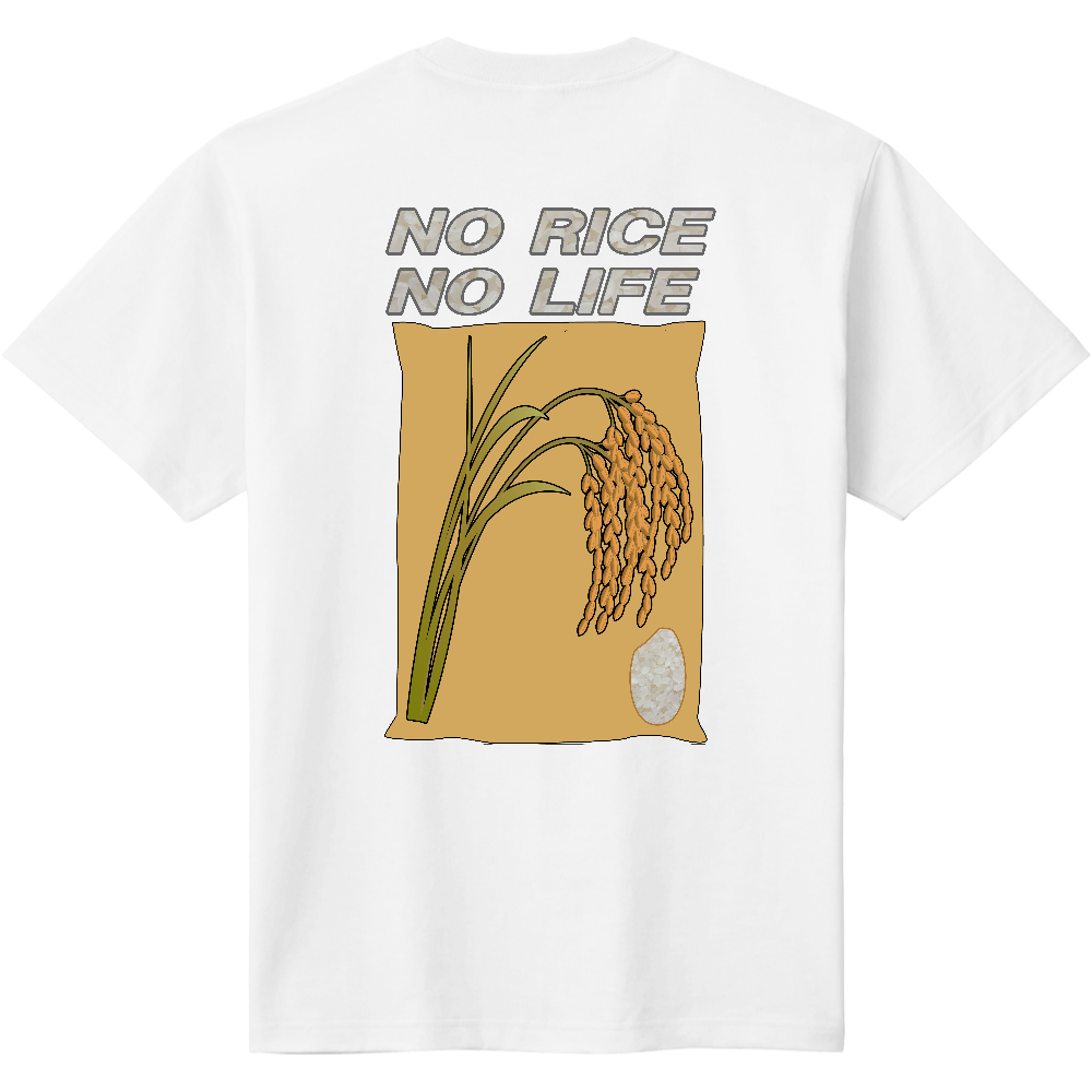 No Rice,No Life Ｔシャツ＜（袋外）＞