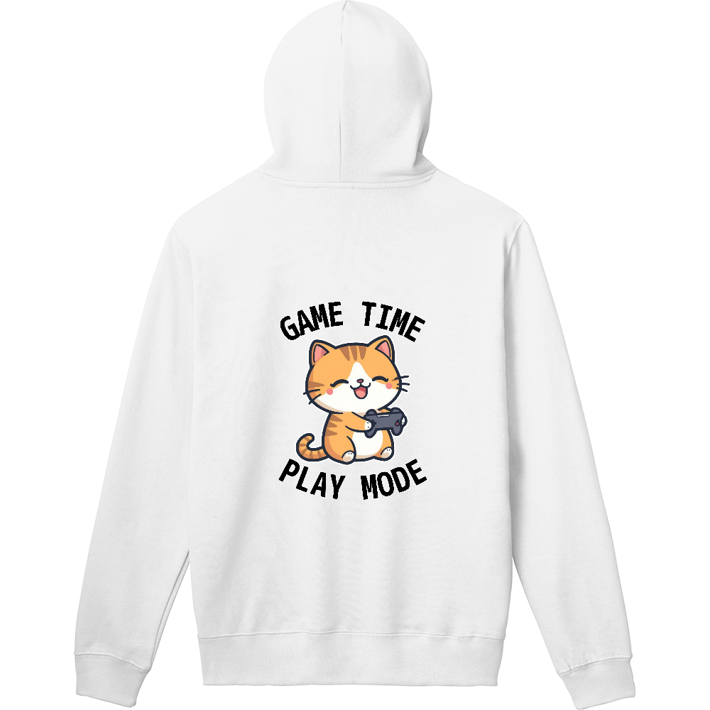 ゆるかわゲーム猫ロゴパーカー