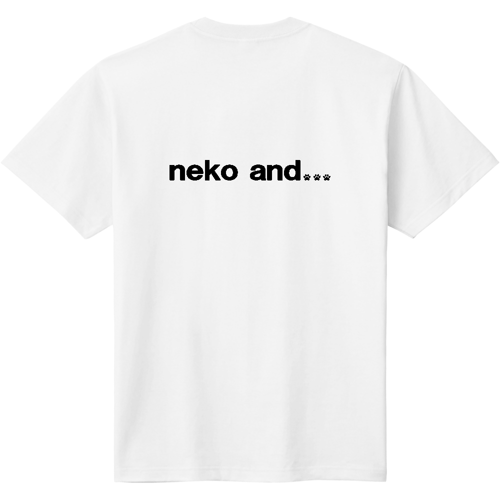 ネコ　アンド　Tシャツ　（シンプル・肉球バージョン）