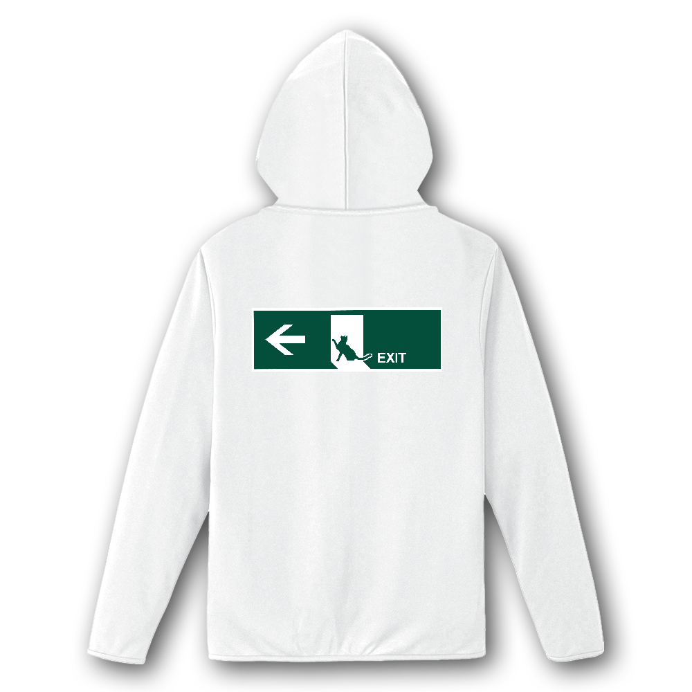 自宅用EXIT パーカー ねこ