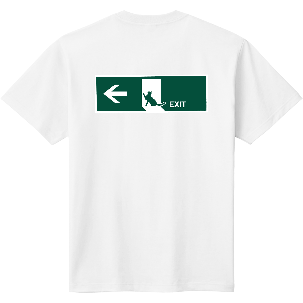 自宅用EXIT Tシャツ ねこ