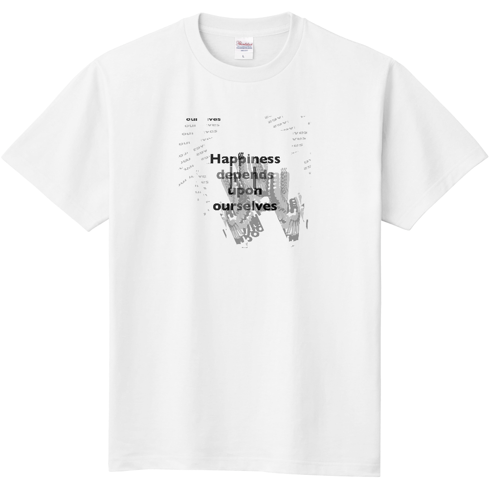 アリストテレス名言Tシャツ　白