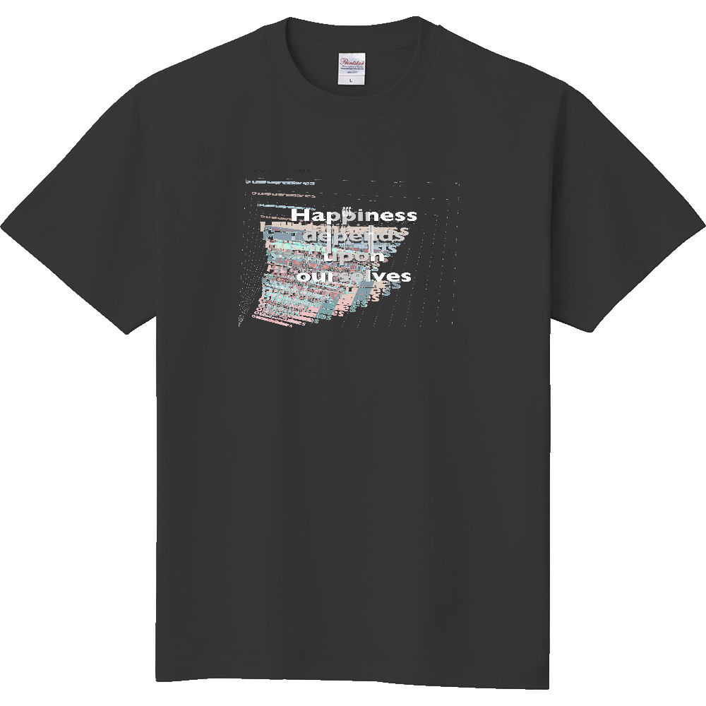 アリストテレス名言Tシャツ スモークブラック