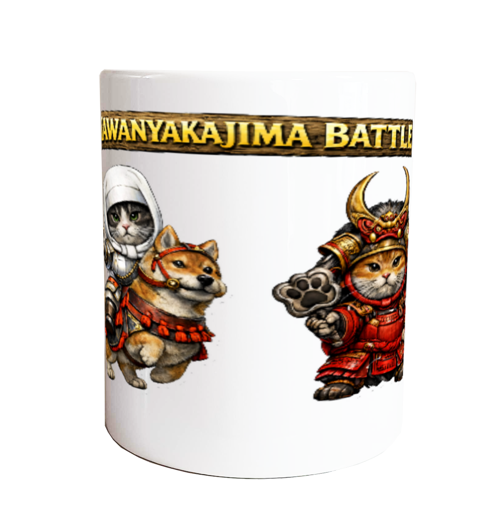 猫化戦国武将グッズ（川中島の戦い風）