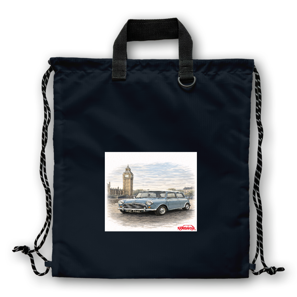 MINIBAKKAリップストップリュック ミニ ブルー