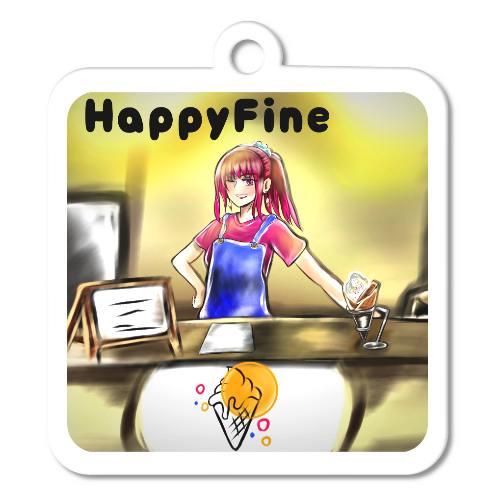 HappyFine 店長ハレルヤ アクリルキーホルダー 2