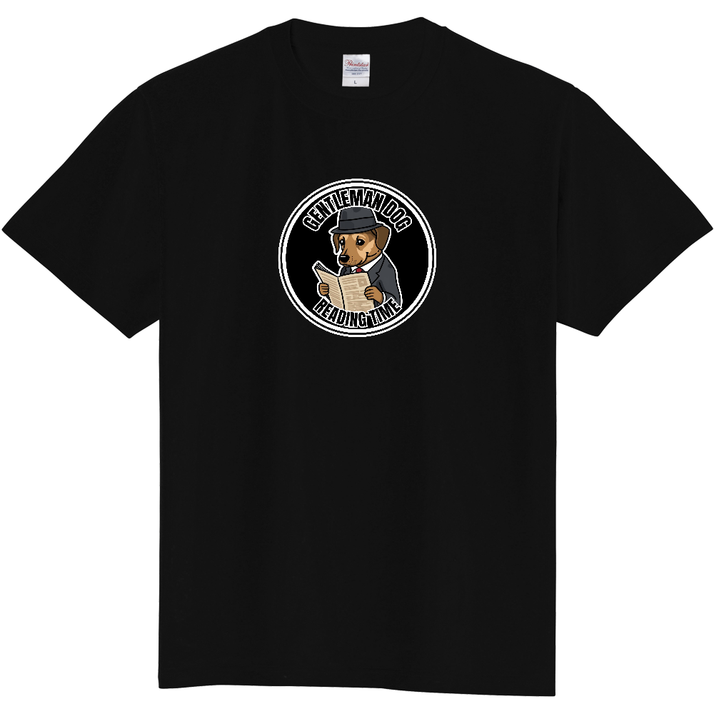 GENTLEMAN DOGロゴ-紳士犬-(ブラック2)