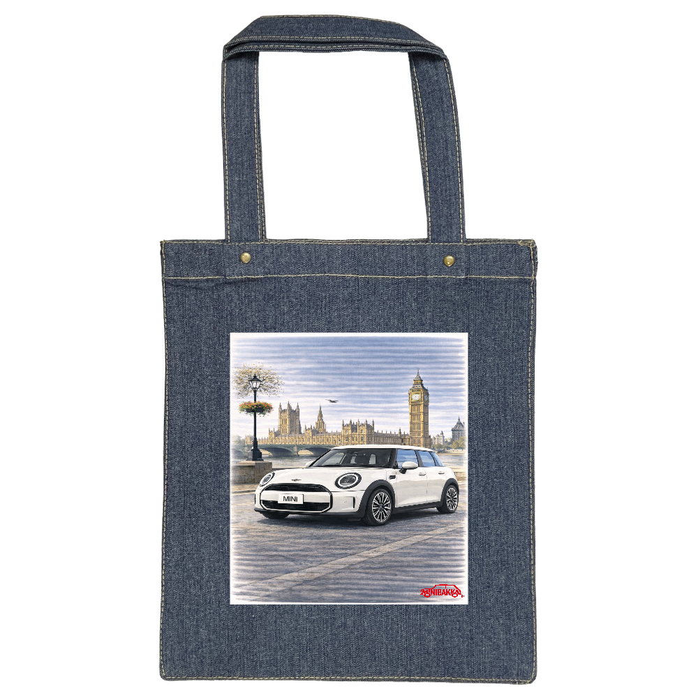 MINIBAKKA F65 COOPER 5DOOR C 13ozデニムボックススタッズトート|MARKLESS STYLE