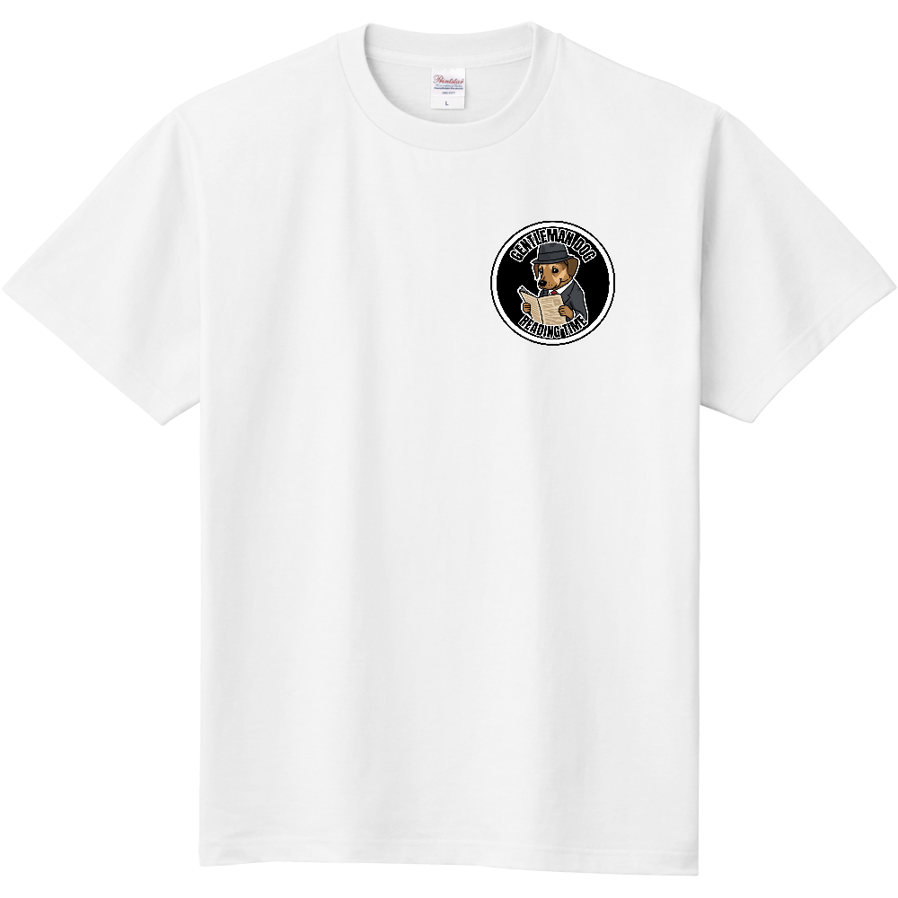 GENTLEMAN DOGロゴ-紳士犬-(ブラック)ワンポイント