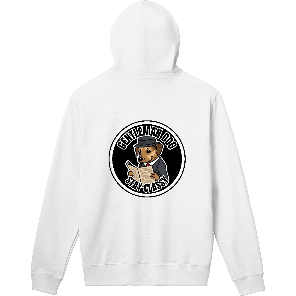 GENTLEMAN DOGロゴ-紳士犬-パーカー