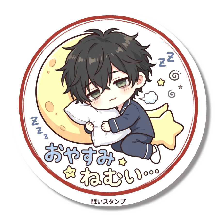 すくる?おやすみ缶バッジ