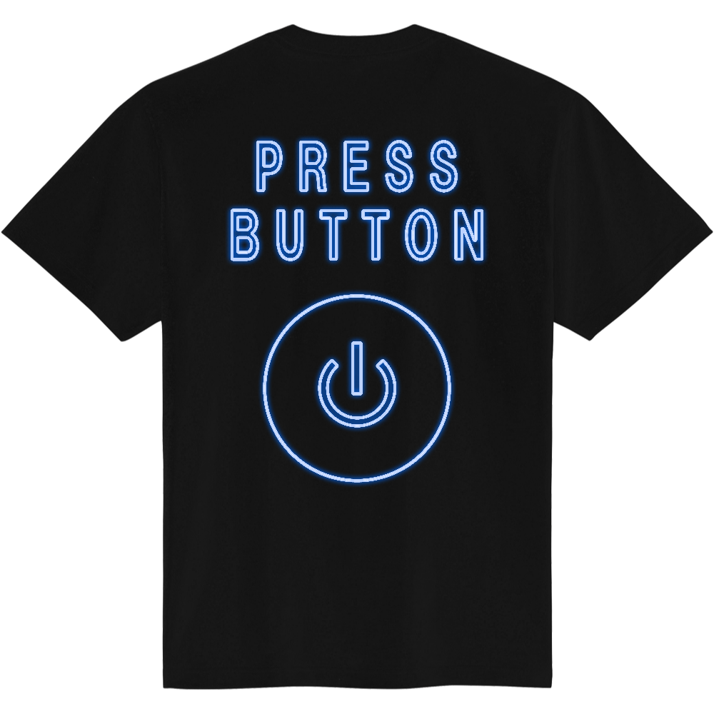 電気系Ｔシャツ＜ネオン風ボタン＞