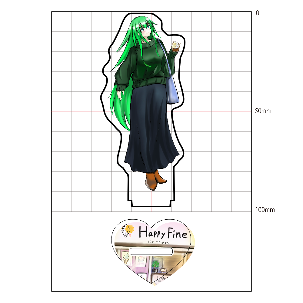 ヒロインズアクリルスタンド ユザナ HappyFine特別版