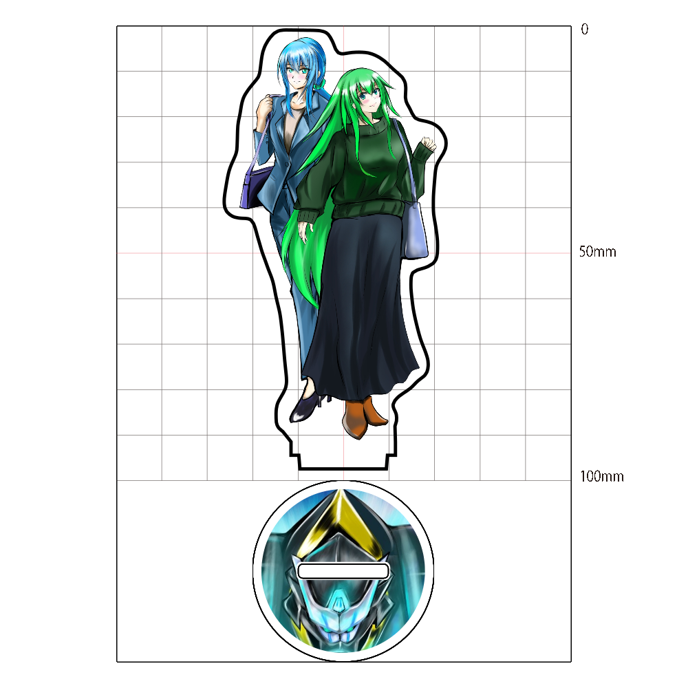 ヒロインズアクリルスタンド イサ&ユザナ (現代編Ver)