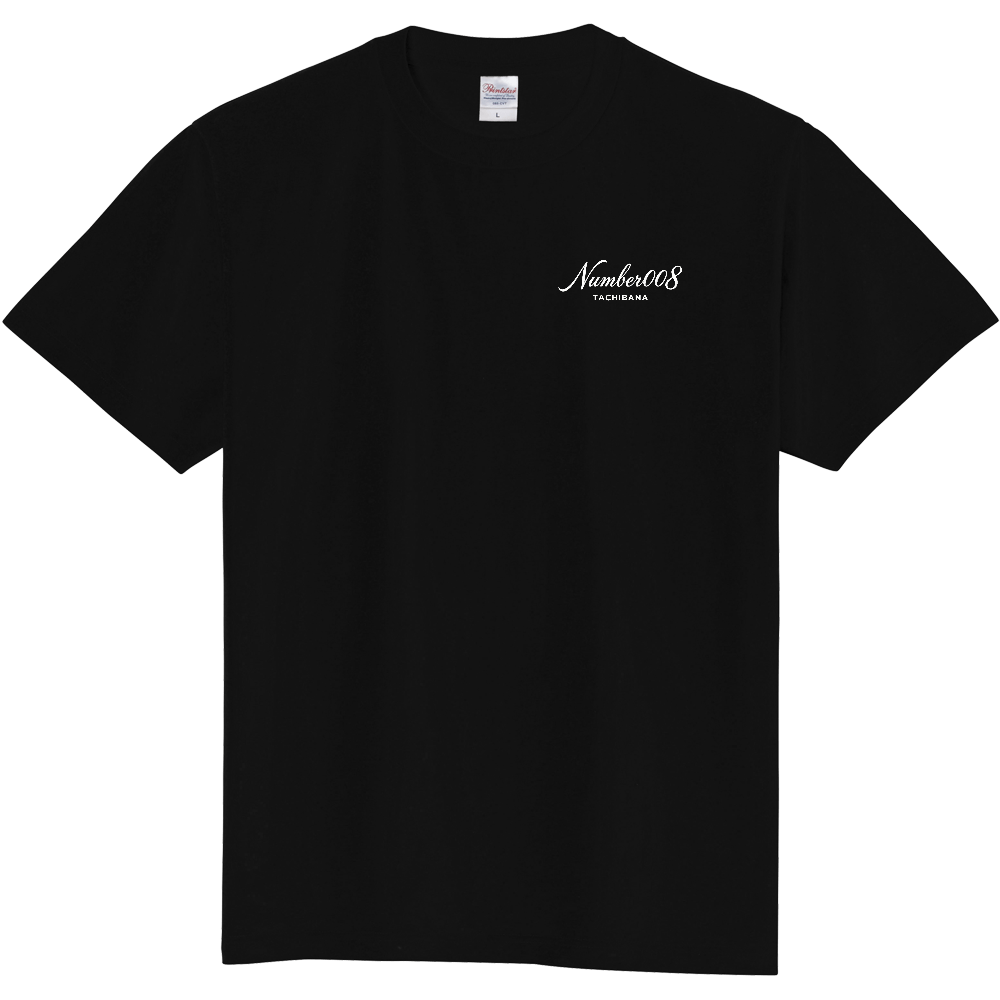 「Number008」ホワイトロゴ 定番Ｔシャツ｜PrintStar