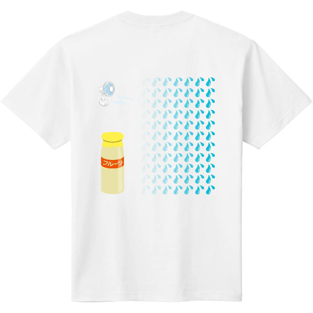 ・風呂上がりＴシャツ・銭湯シリーズ（フルーツ牛乳)
