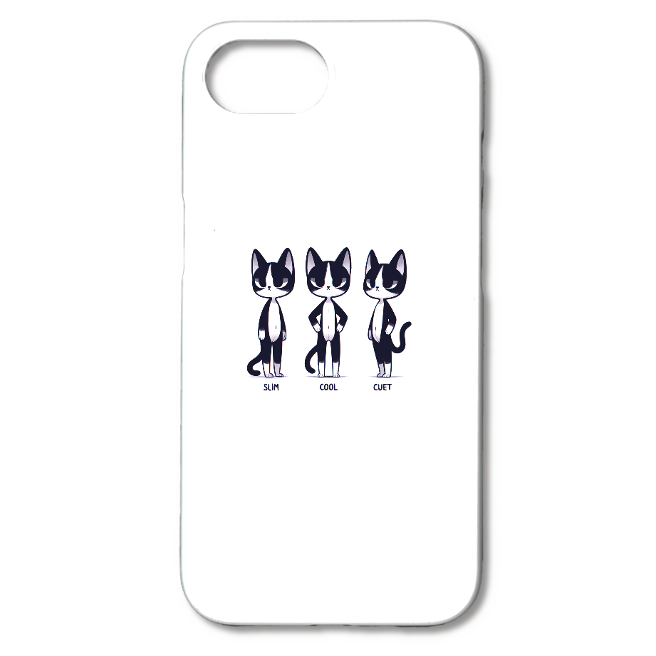 白黒三兄弟ネコのスマホケース