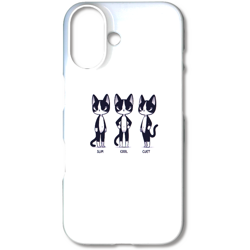白黒三兄弟ネコのスマホケース