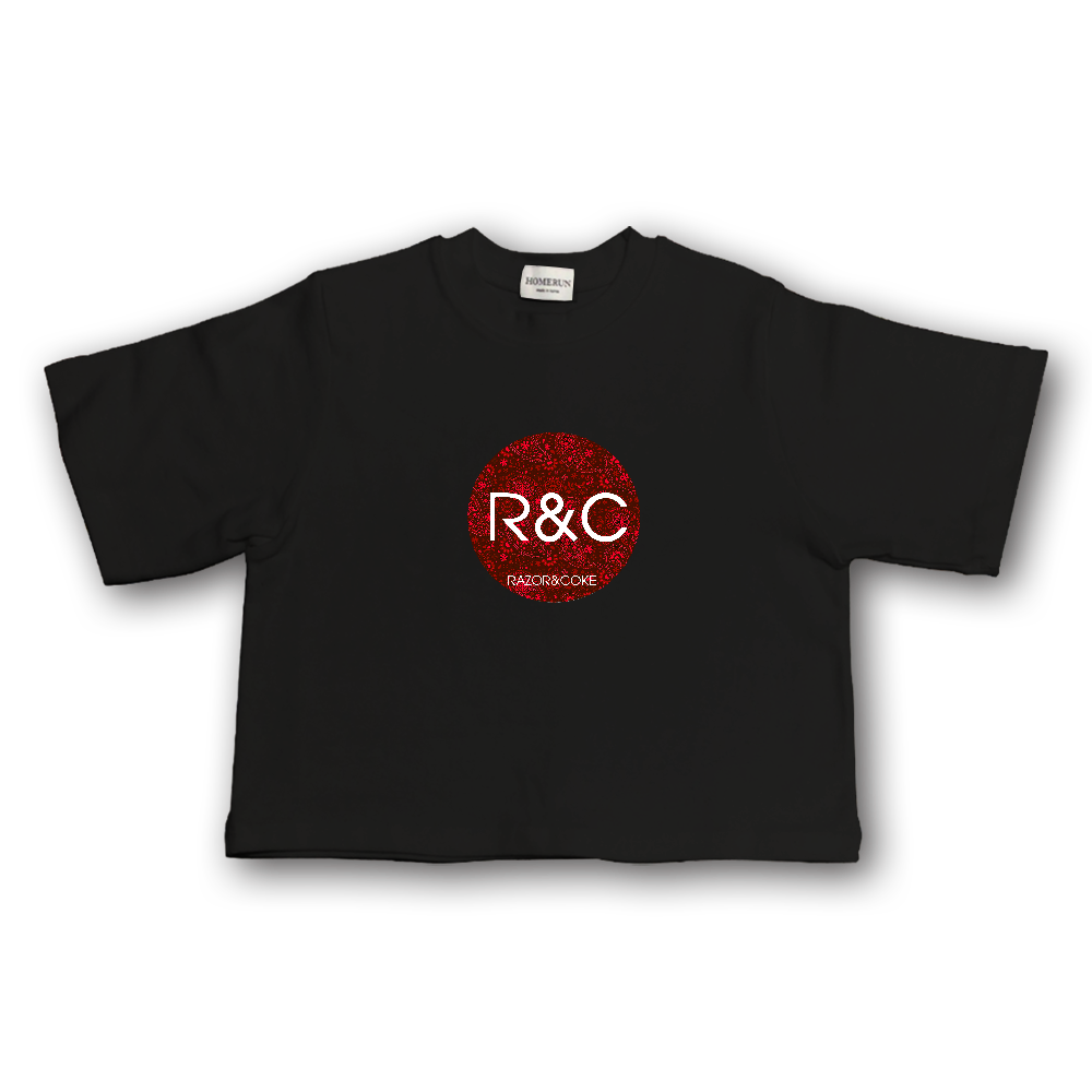 LSD4「RAZOR&COKE」ペイズリー01REDクロップドストレッチ