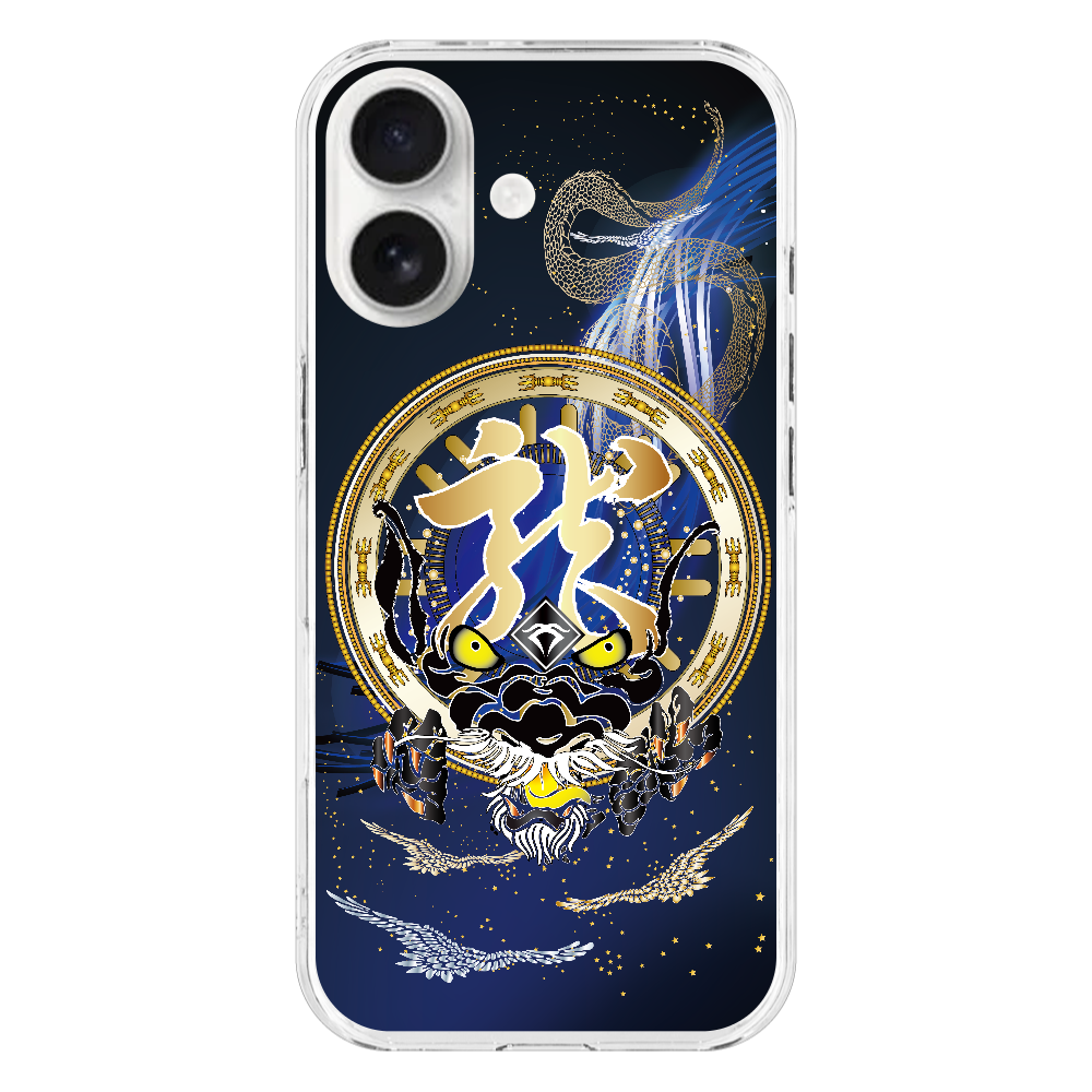 P006　ドラゴン『金』 iPhone17 (透明)(ハードケース)｜PLATA