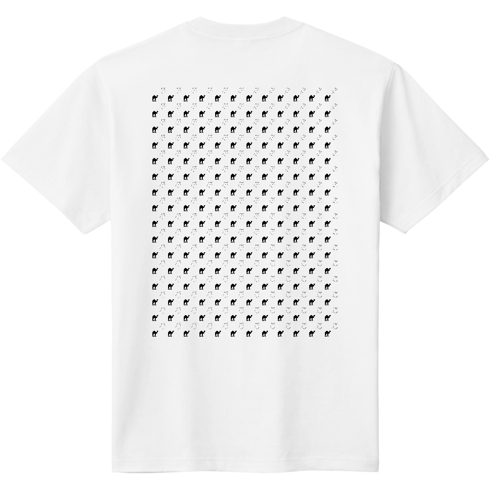 ラクダ柄Ｔシャツ＜塗り＆輪郭＞