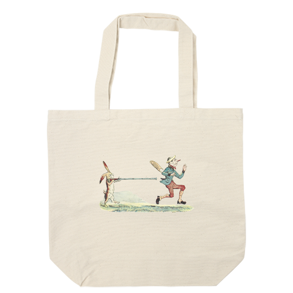 ウサギとおじさん トートバッグ