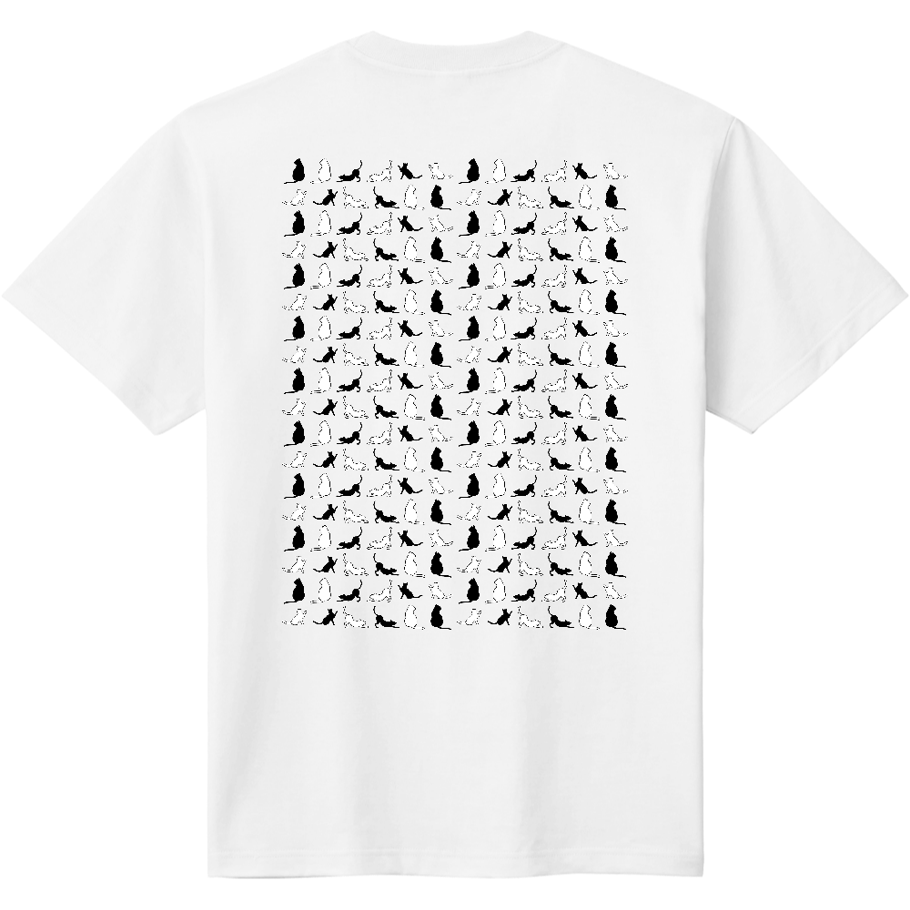 モノトーン　ネコＴシャツ
