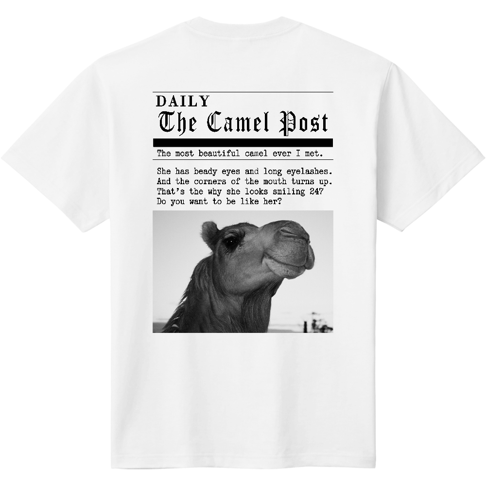 ワシントンポスト風・英字新聞Ｔシャツ