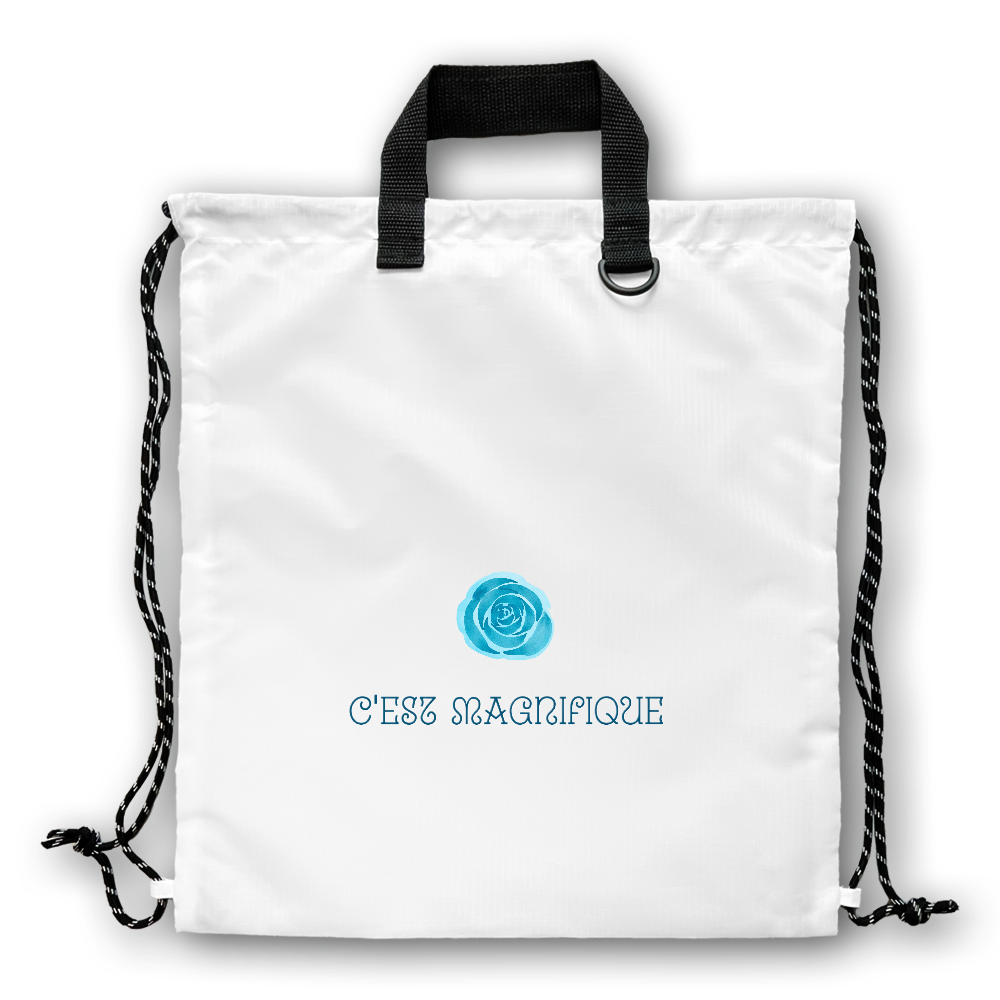 C'est magnifique リュック(ブルーローズ) 白